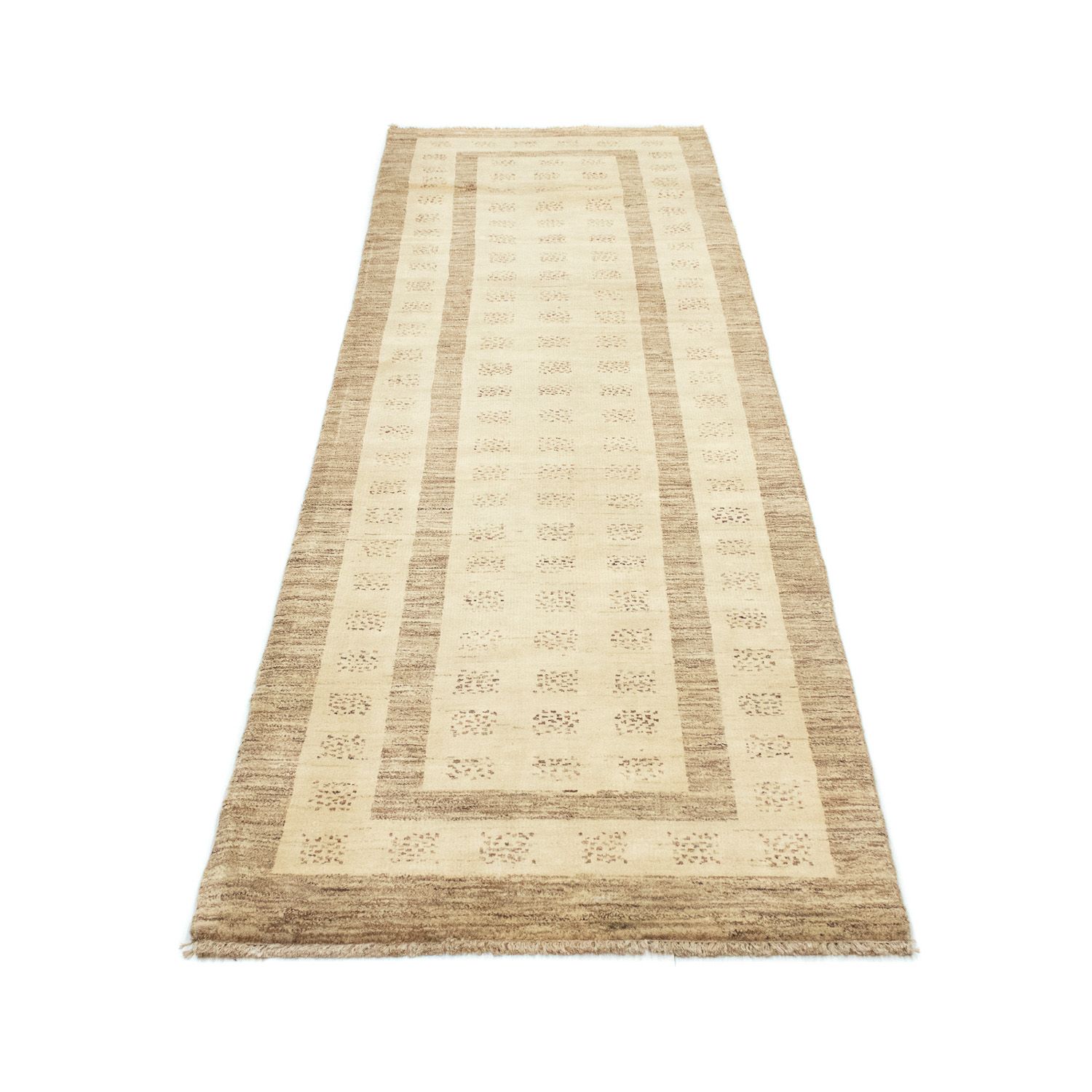 Runner Gabbeh Rug - Indus - 295 x 79 cm - beige