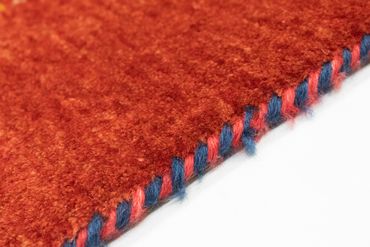 Gabbeh Rug - Loribaft Perser - 140 x 103 cm - red