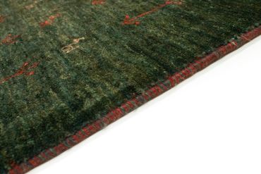 Runner Gabbeh Rug - Loribaft Perser - 209 x 87 cm - green