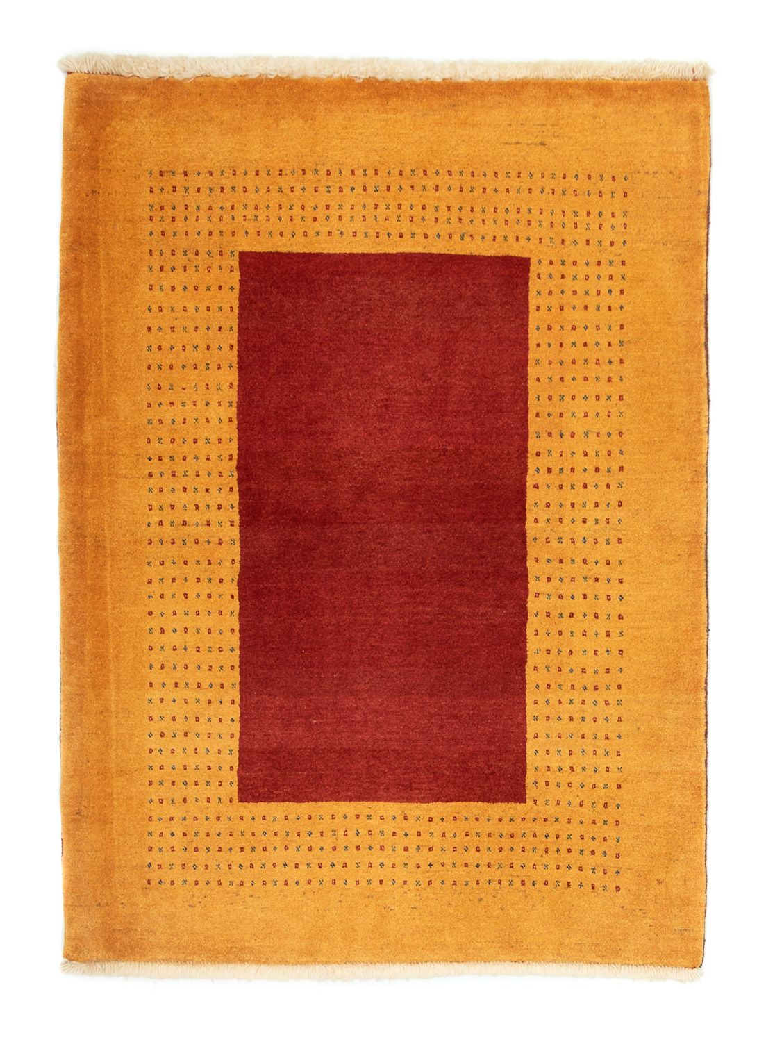 Gabbeh Rug - Loribaft Perser - 154 x 114 cm - gold