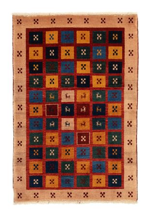 Gabbeh Rug - Loribaft Perser - 150 x 97 cm - light red