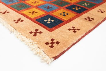 Gabbeh Rug - Loribaft Perser - 150 x 97 cm - light red