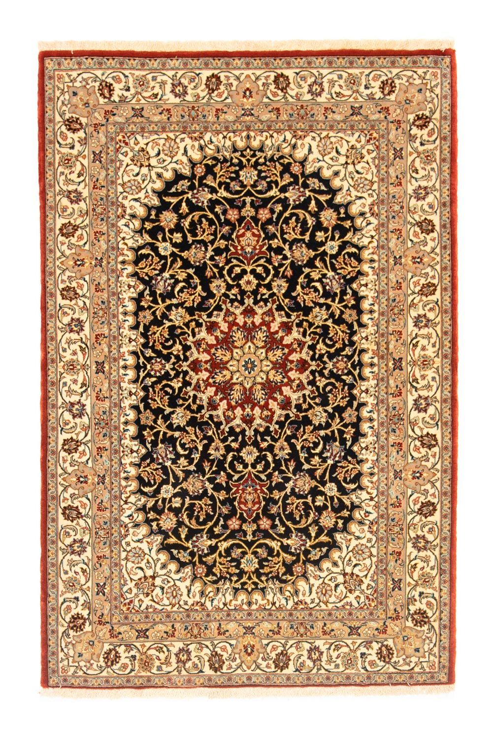 Perser Rug - Ghom - 160 x 103 cm - black