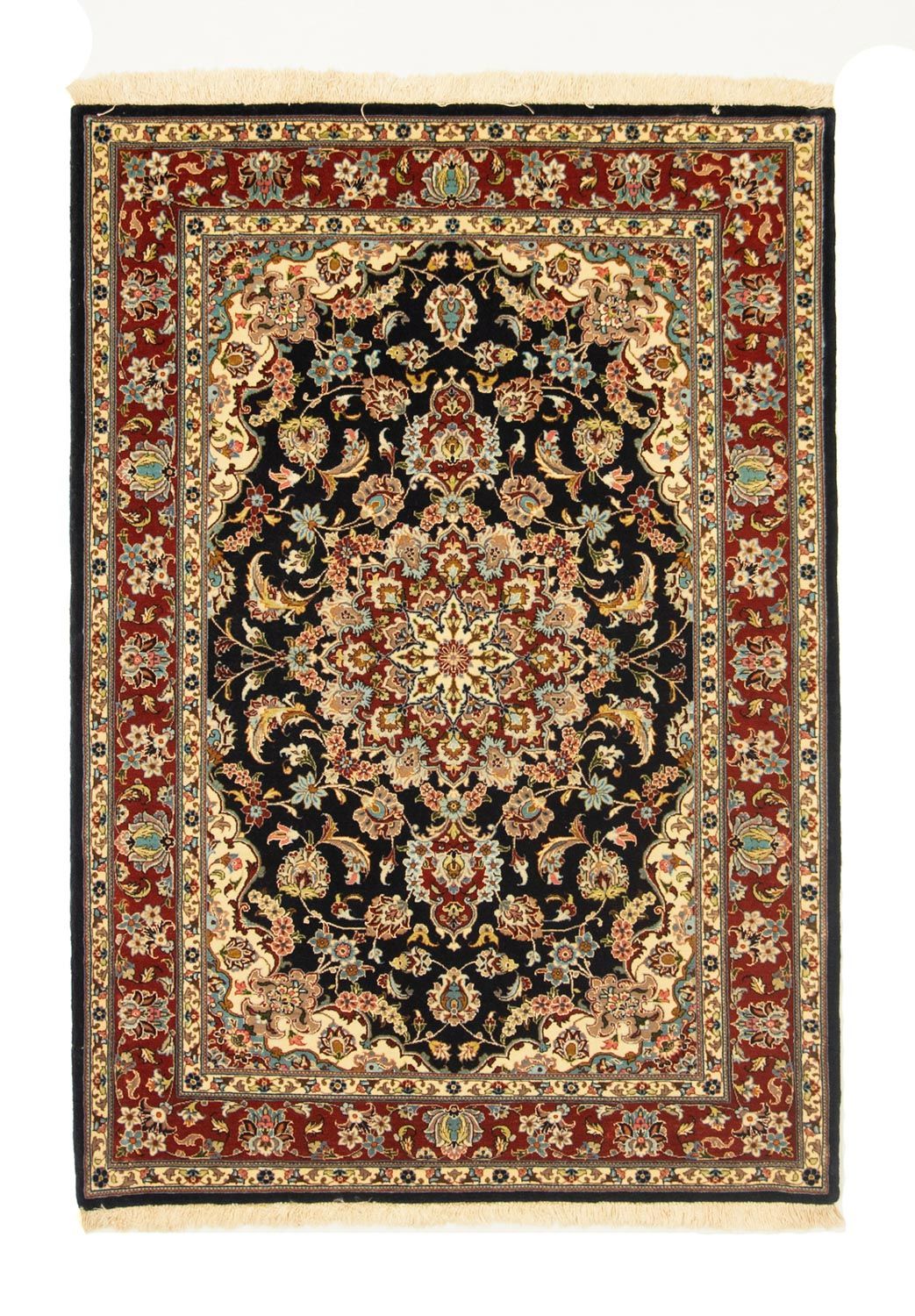 Perser Rug - Ghom - 151 x 105 cm - black