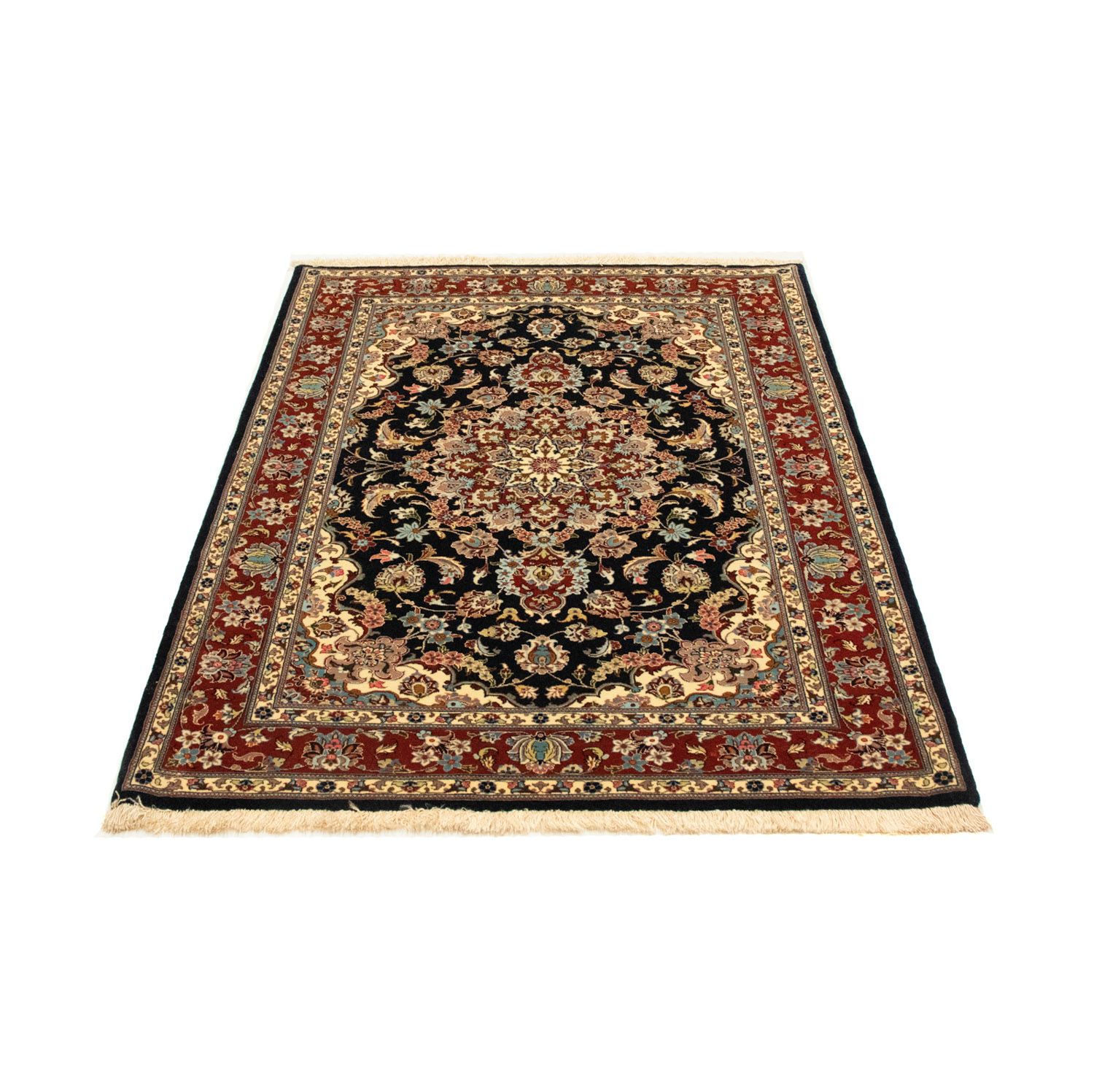 Perser Rug - Ghom - 151 x 105 cm - black