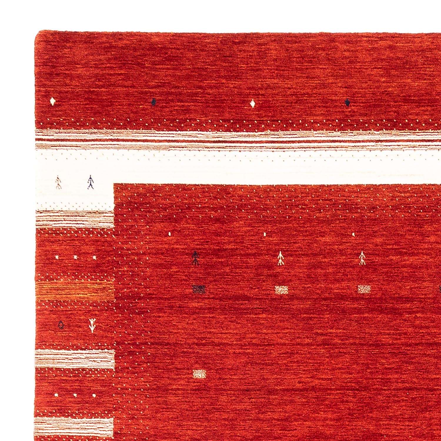 Gabbeh Rug - Loribaft Perser square  - 256 x 249 cm - red