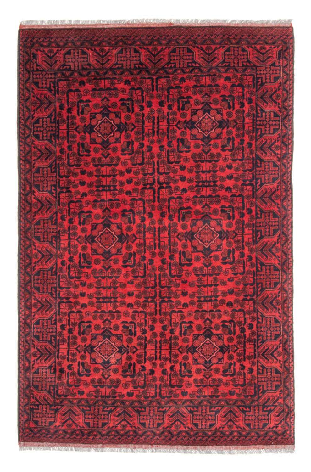 Afghan Rug - Kunduz - 187 x 122 cm - red