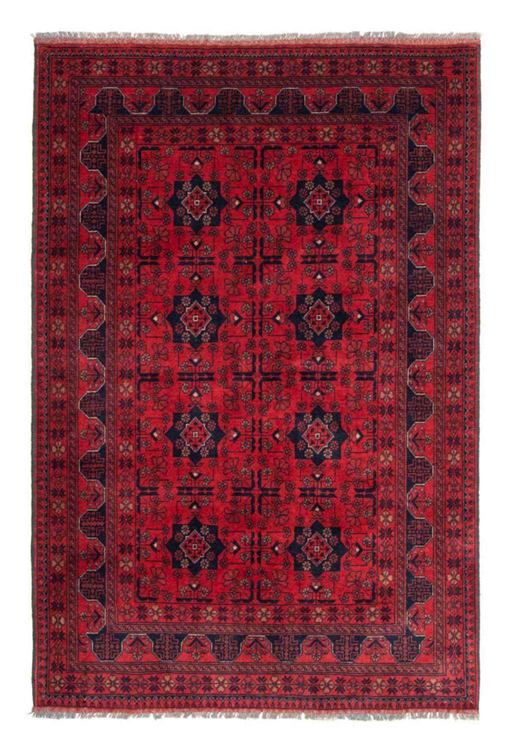 Afghan Rug - Kunduz - 188 x 129 cm - red