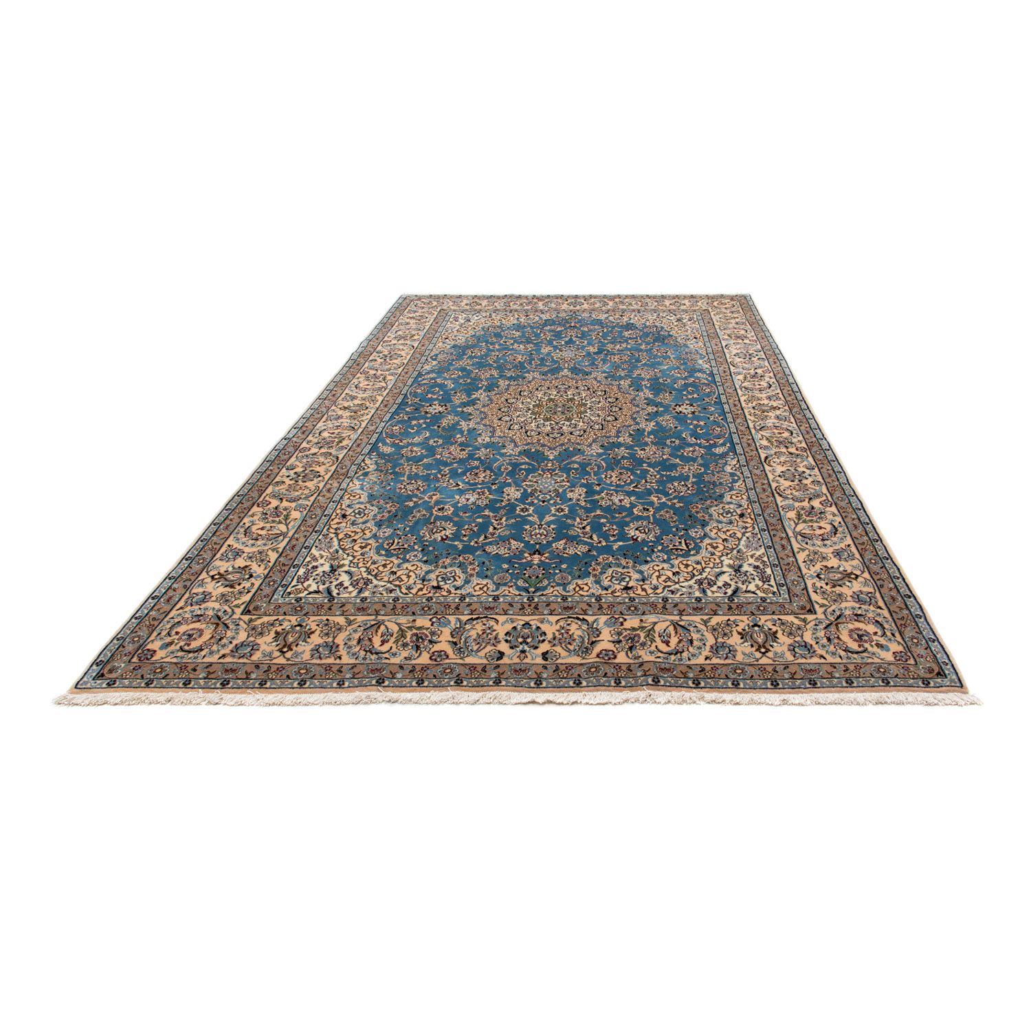 Perser Rug - Nain - 296 x 197 cm - blue