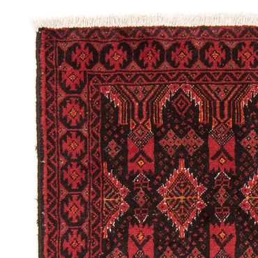 Runner Belutsch Rug - 201 x 99 cm - dark red