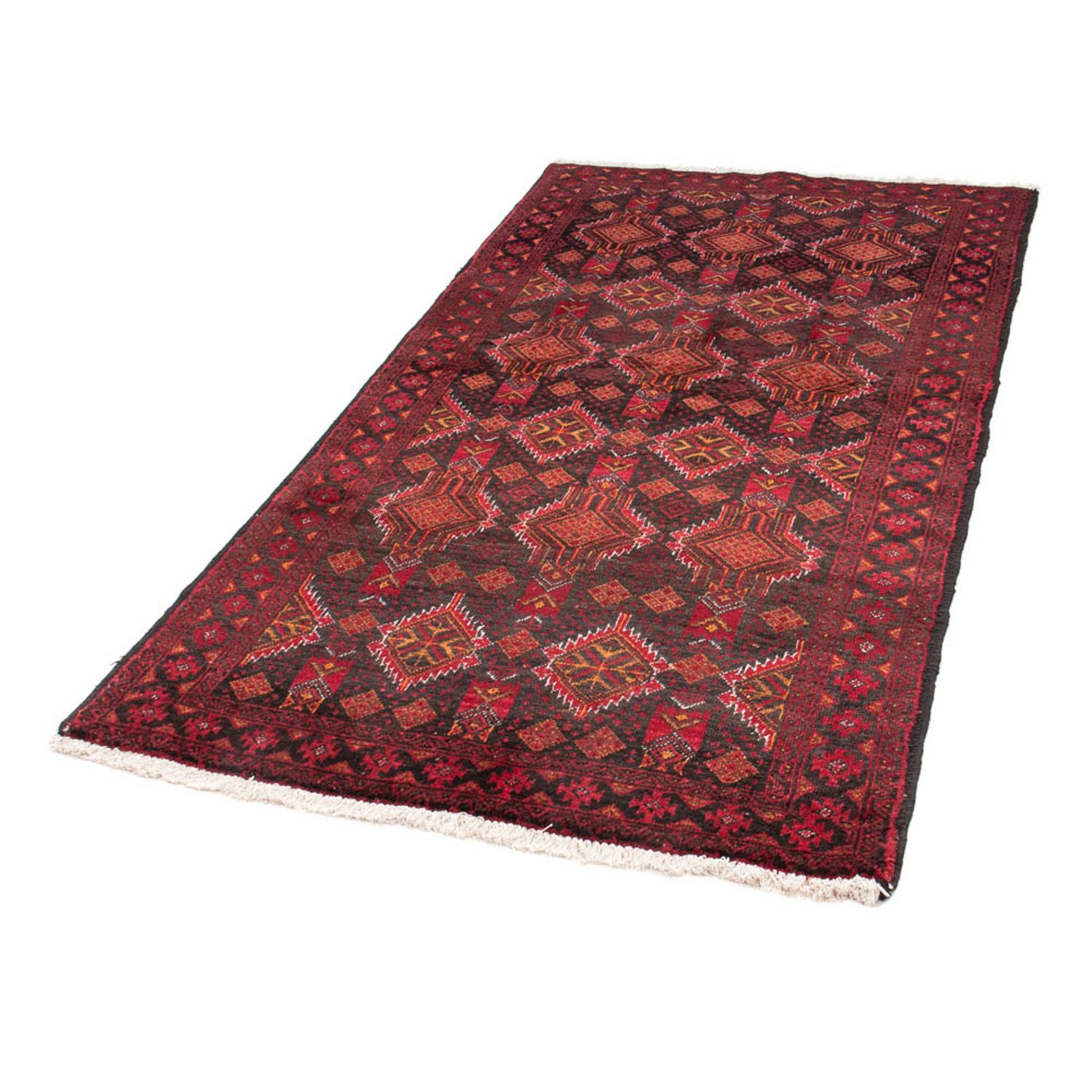 Runner Belutsch Rug - 194 x 105 cm - red