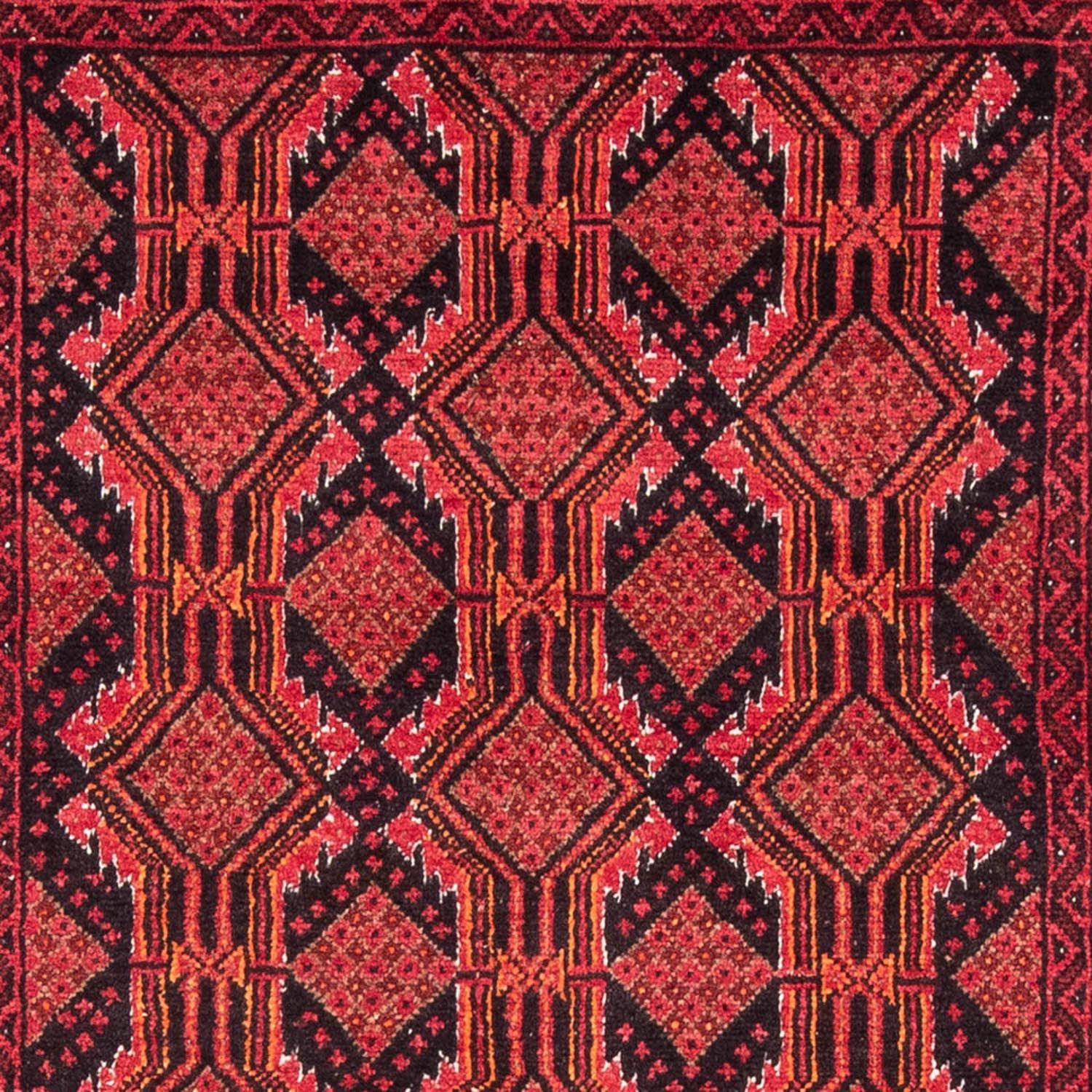 Runner Belutsch Rug - 195 x 104 cm - red