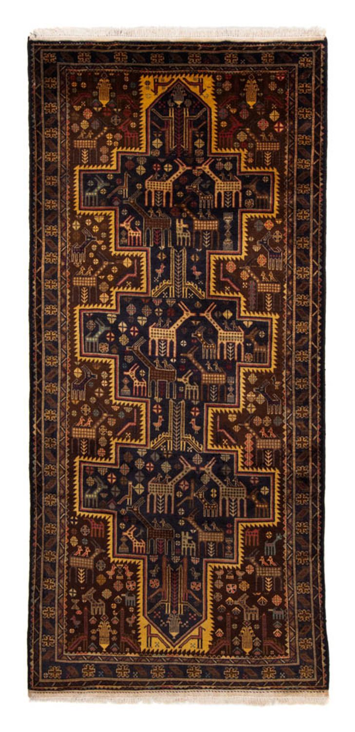 Runner Belutsch Rug - 220 x 109 cm - dark blue