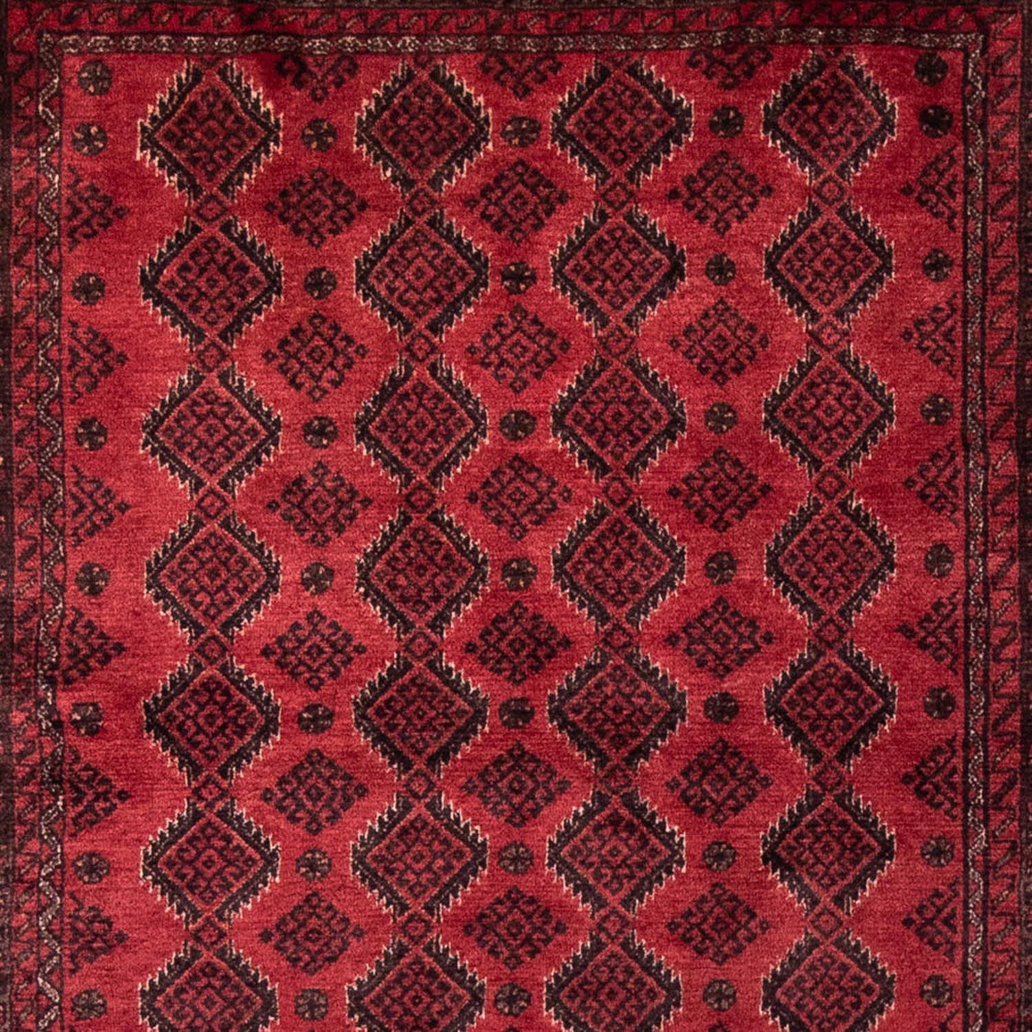 Runner Belutsch Rug - 230 x 113 cm - dark red