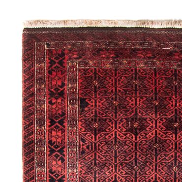 Runner Belutsch Rug - 248 x 117 cm - dark red