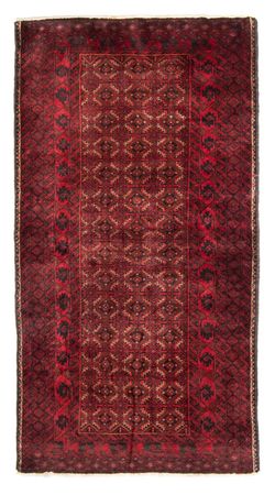 Runner Belutsch Rug - 216 x 107 cm - dark red