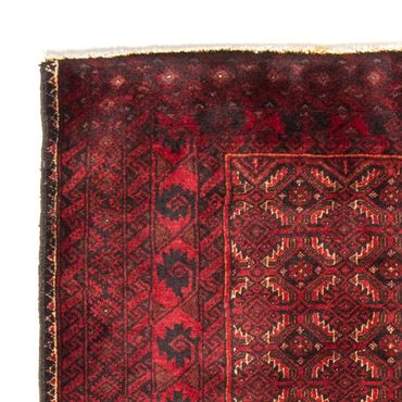 Runner Belutsch Rug - 216 x 107 cm - dark red