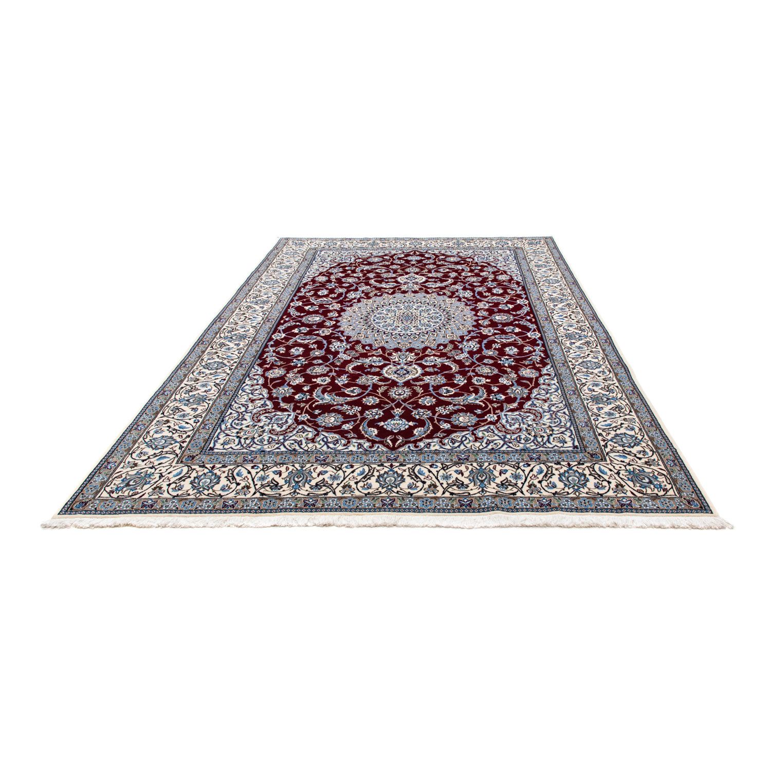 Perser Rug - Nain - Royal - 288 x 202 cm - dark red