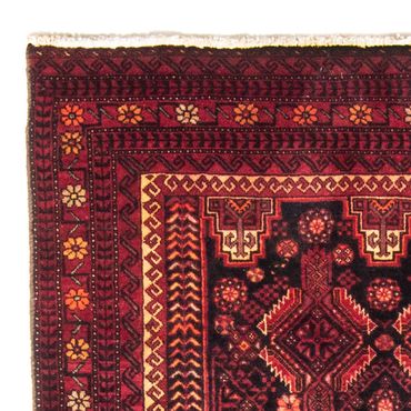 Runner Belutsch Rug - 216 x 102 cm - dark red