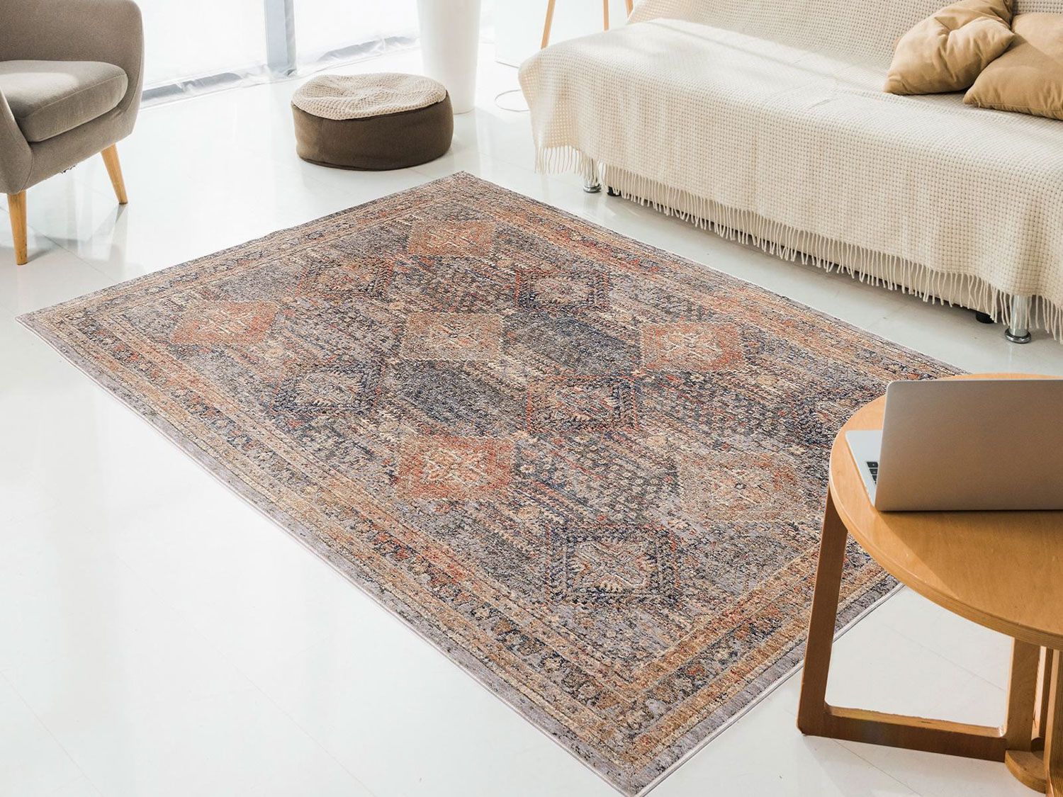 Low-Pile Rug - Tilas - rectangle