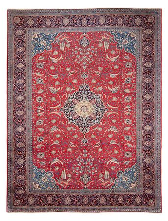 Patchwork Rug - 355 x 270 cm - light red