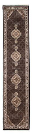 Runner Perser Rug - Tabriz - 396 x 82 cm - dark blue