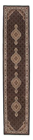 Runner Perser Rug - Tabriz - 401 x 82 cm - dark blue