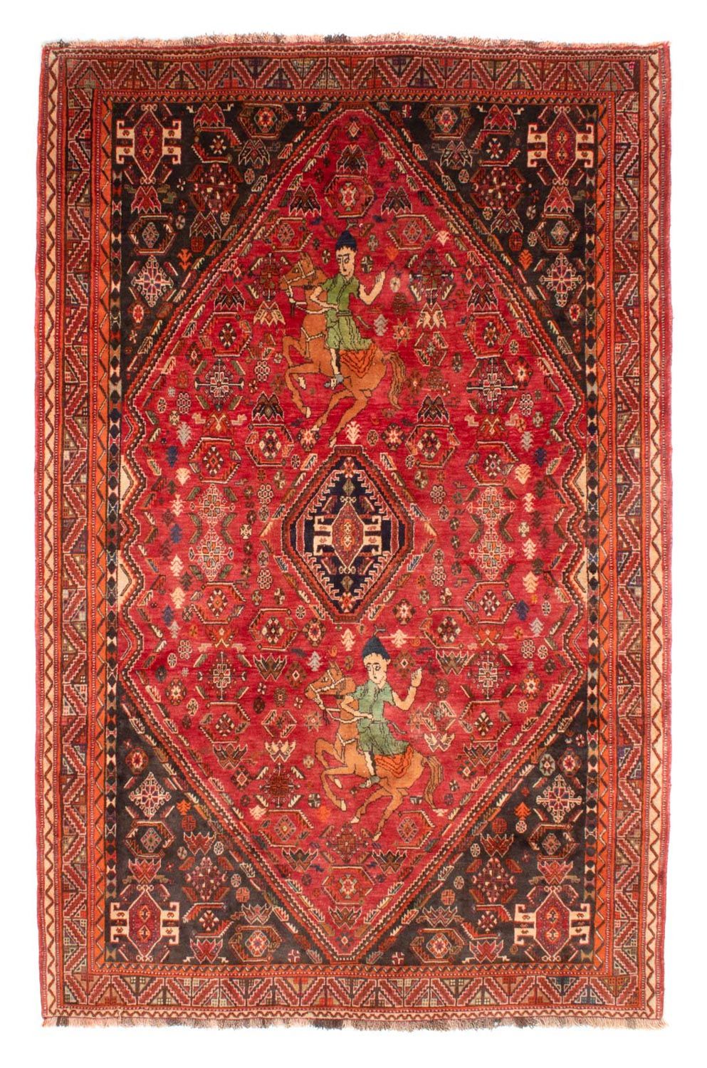 Perser Rug - Nomadic - 292 x 188 cm - red