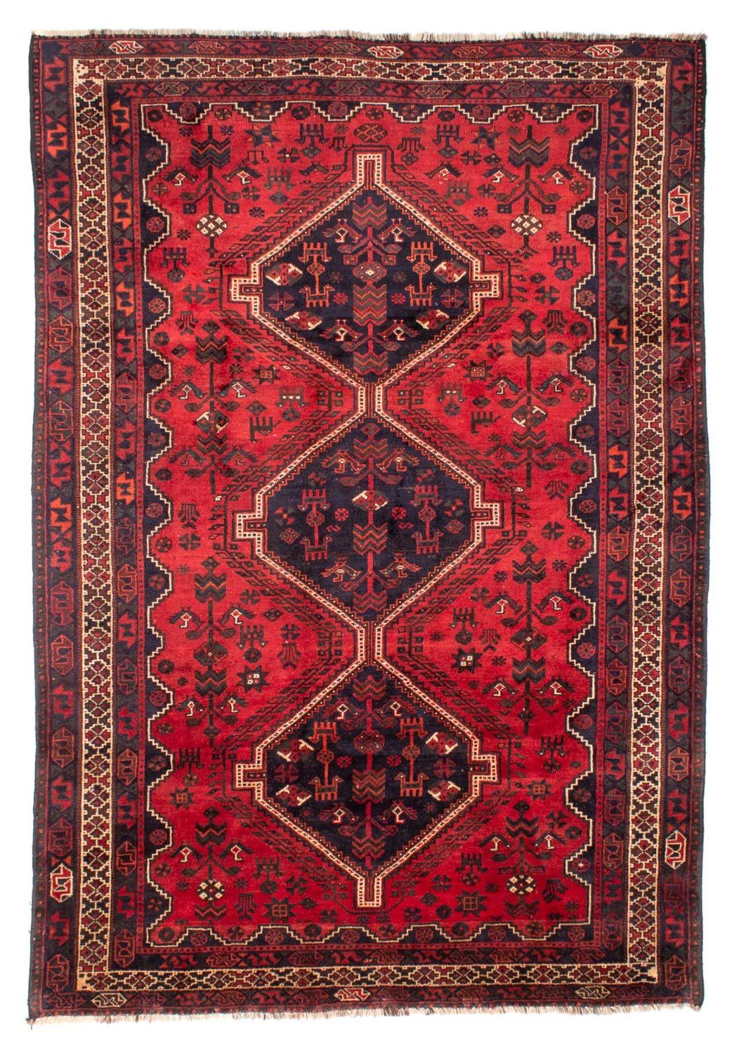 Perser Rug - Nomadic - 305 x 215 cm - dark red