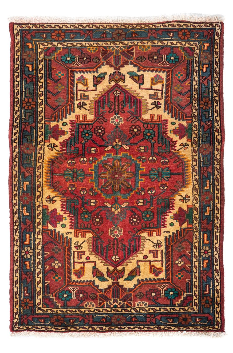 Perser Rug - Nomadic - 126 x 85 cm - red