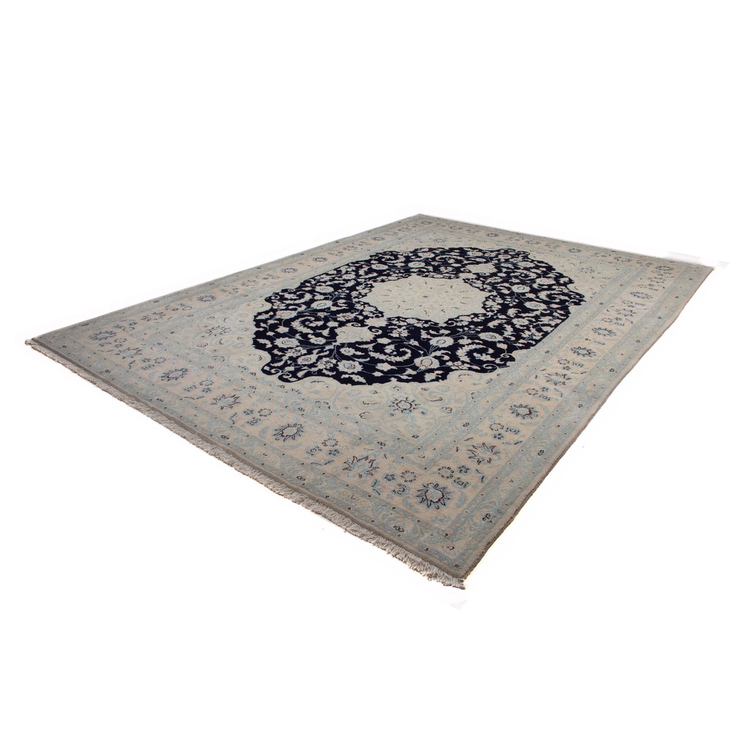 Perser Rug - Nain - 348 x 248 cm - dark blue