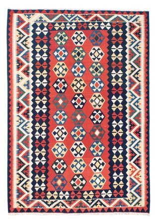 Kelim Rug - Oriental - 195 x 156 cm - red