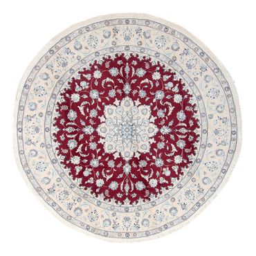 Perser Rug - Nain round  - 300 x 300 cm - dark red