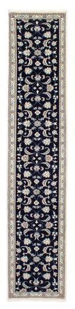 Runner Perser Rug - Nain - 400 x 77 cm - dark blue