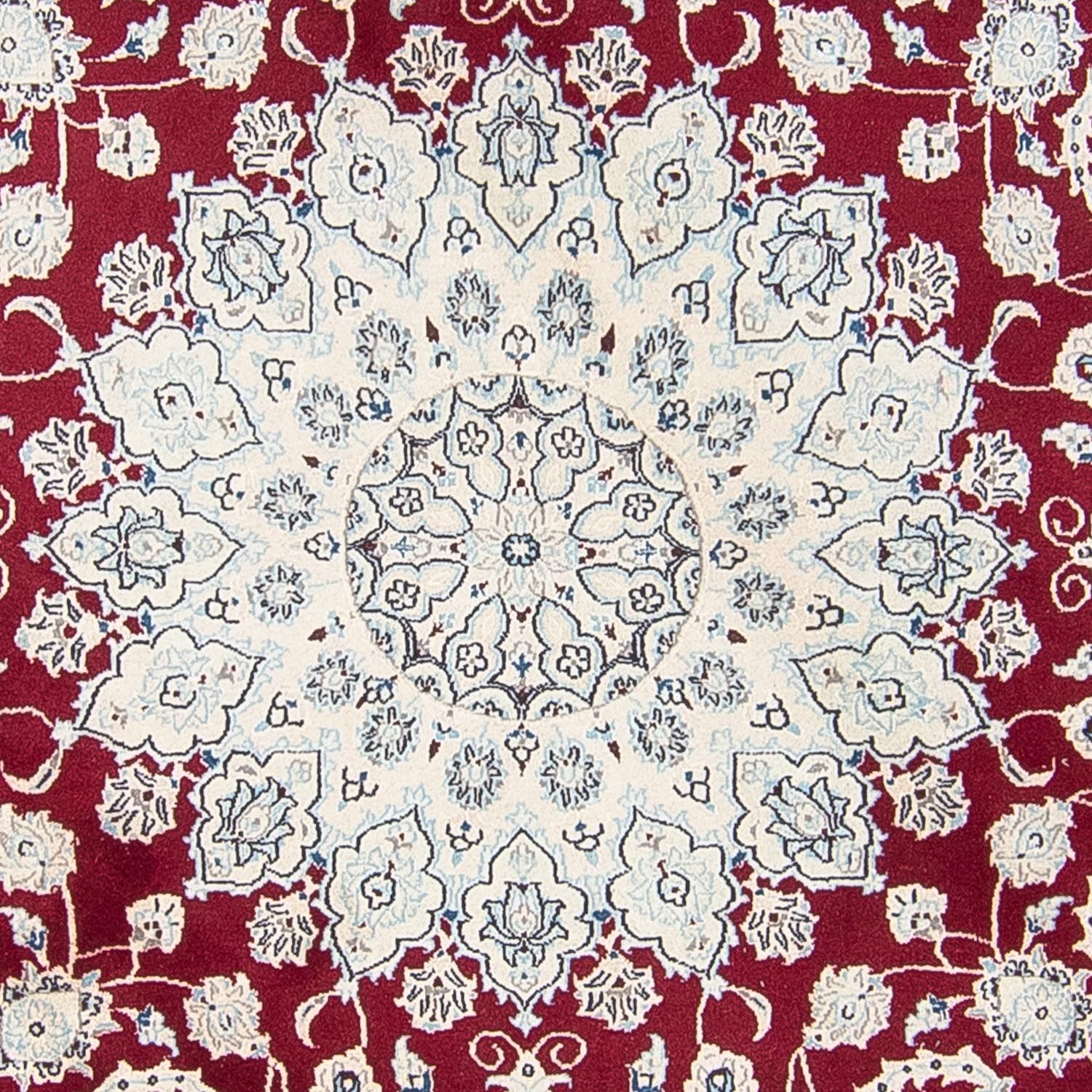 Perser Rug - Nain round  - 295 x 295 cm - dark red