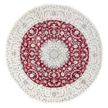 Perser Rug - Nain round  - 295 x 295 cm - dark red