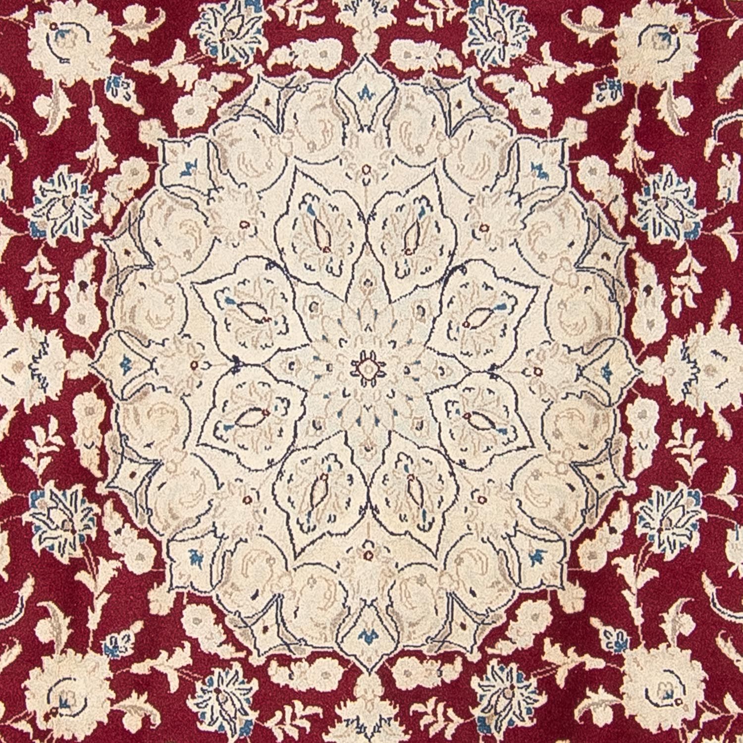 Perser Rug - Nain round  - 280 x 280 cm - dark red