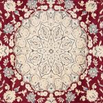 Perser Rug - Nain round  - 280 x 280 cm - dark red