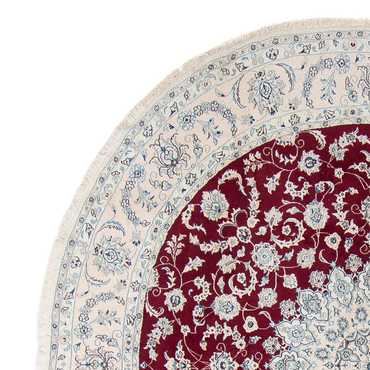 Perser Rug - Nain round  - 295 x 295 cm - dark red