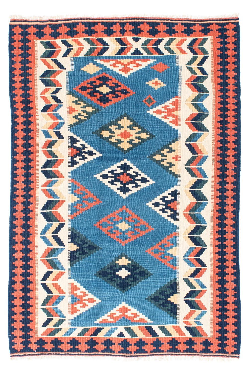 Kelim Rug - Oriental - 194 x 133 cm - blue