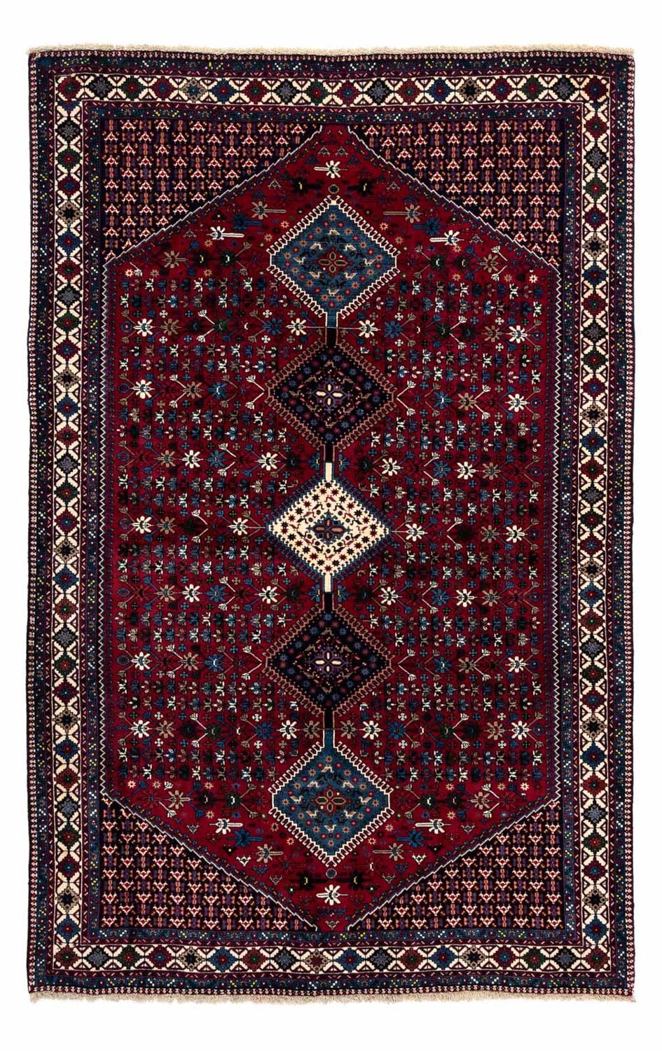 Perser Rug - Nomadic - 296 x 200 cm - dark red