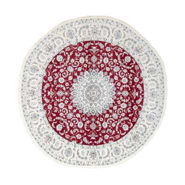 Perser Rug - Nain round  - 295 x 295 cm - dark red