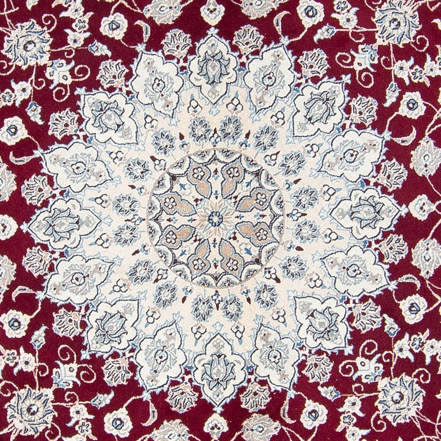 Perser Rug - Nain round  - 310 x 310 cm - dark red