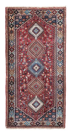 Runner Perser Rug - Nomadic - 194 x 90 cm - red