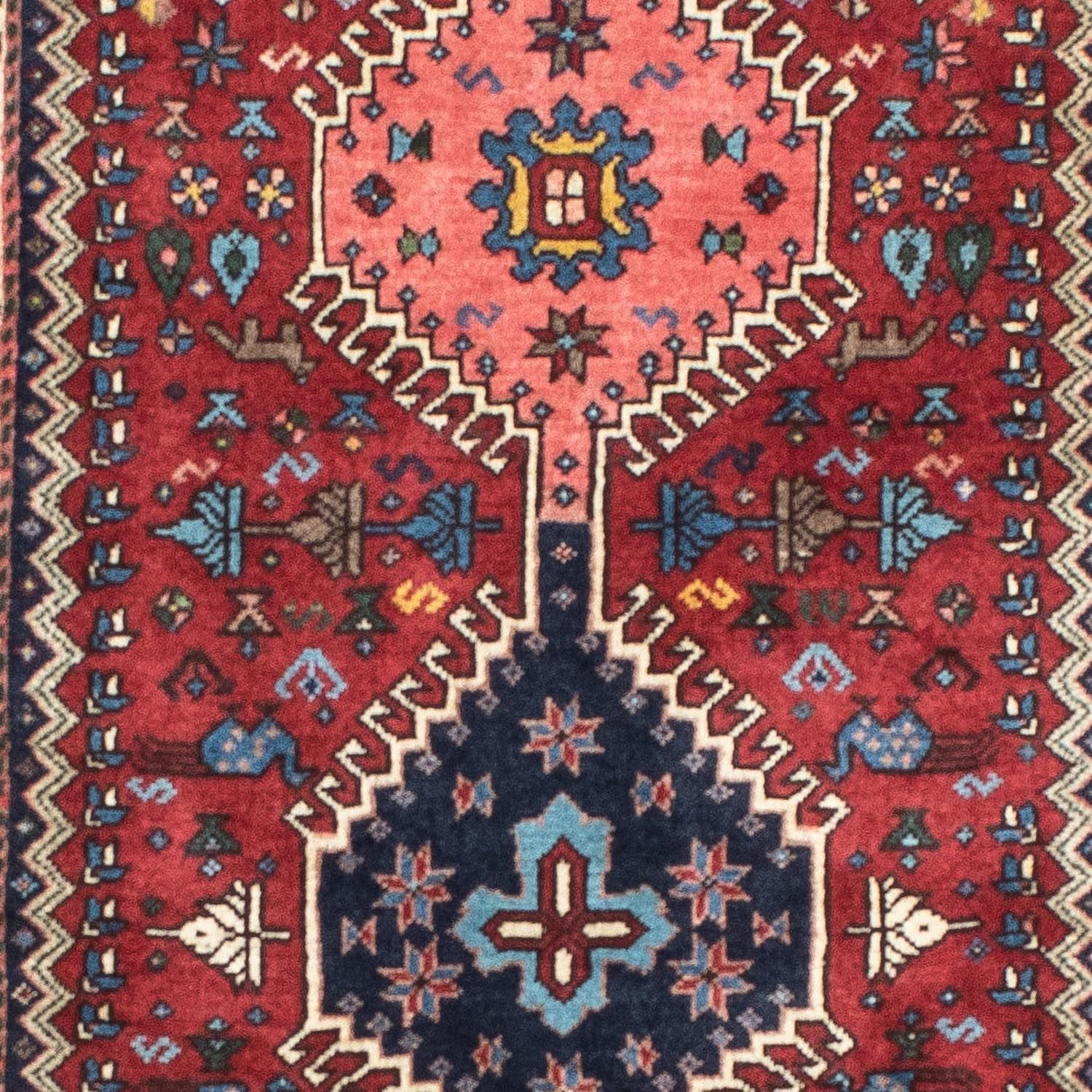 Runner Perser Rug - Nomadic - 197 x 80 cm - dark red