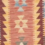 Runner Kelim Rug - Splash - 200 x 65 cm - light red