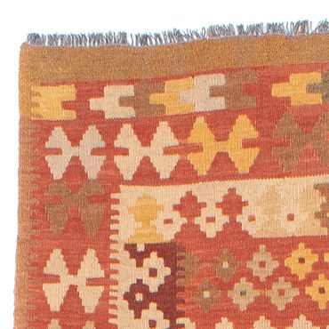 Runner Kelim Rug - Splash - 323 x 90 cm - light red