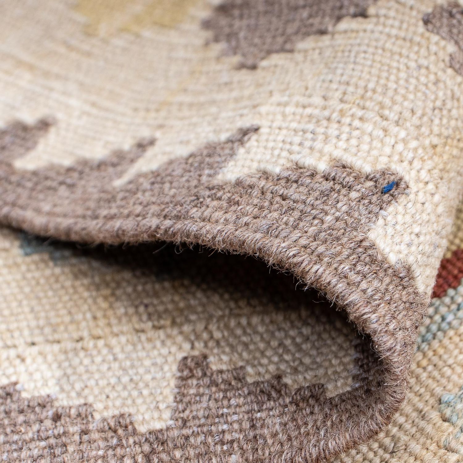 Runner Kelim Rug - Splash - 197 x 68 cm - light brown