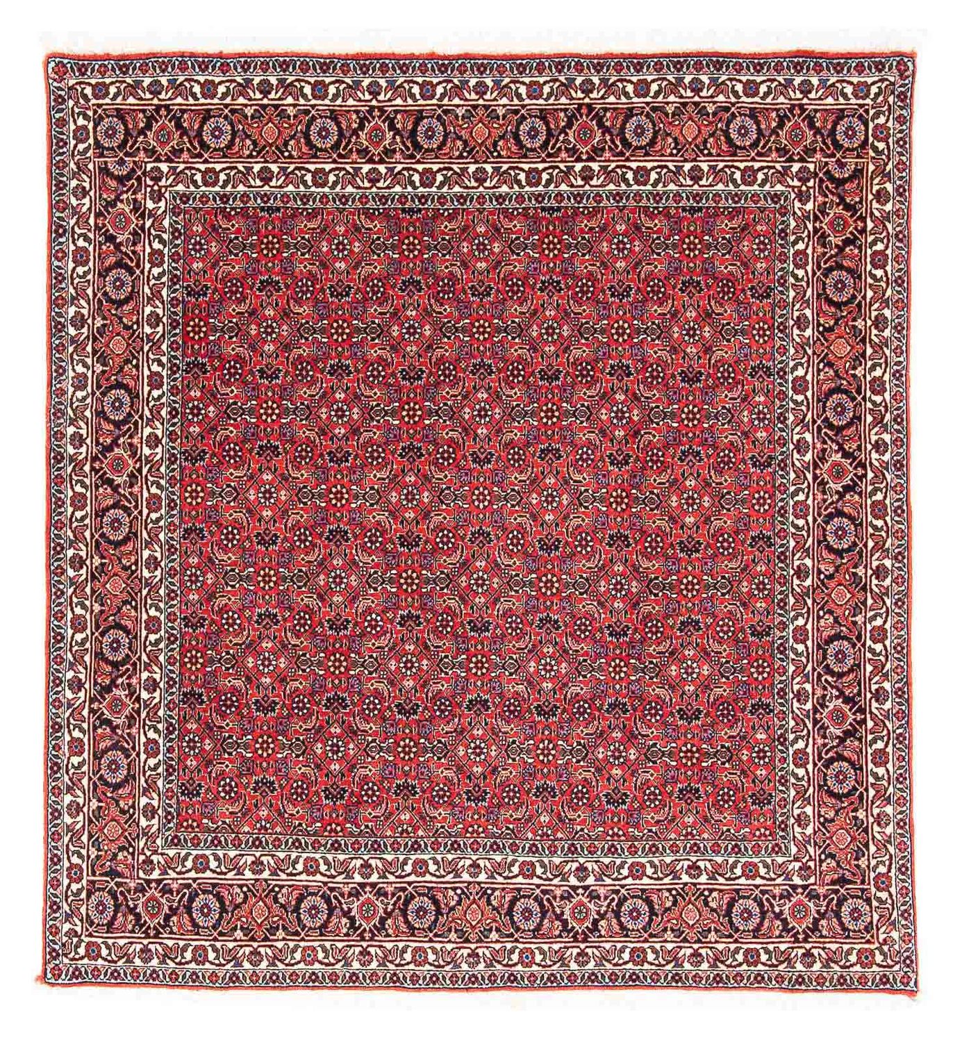 Perser Rug - Bidjar square  - 126 x 124 cm - red