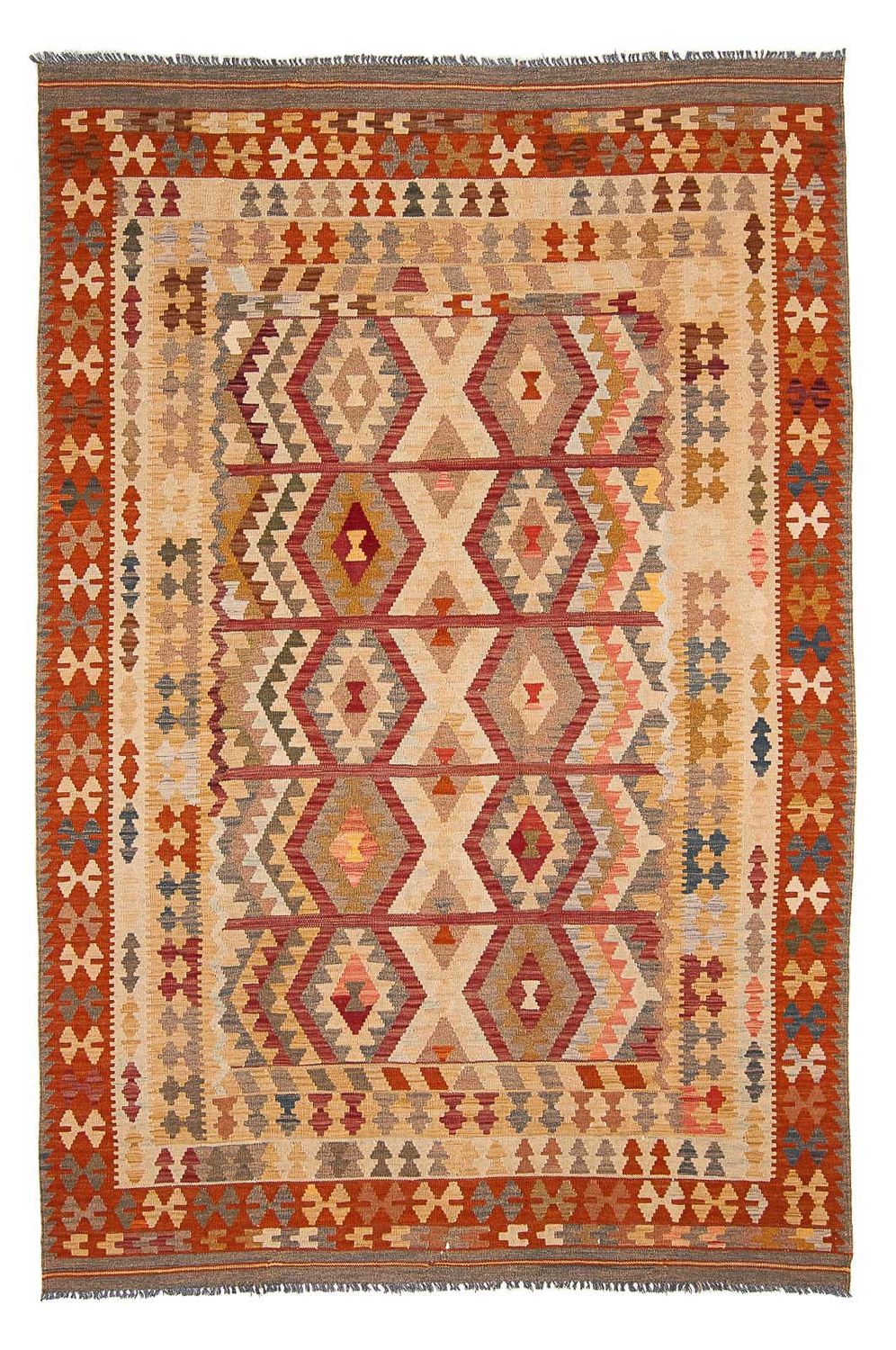 Kelim Rug - Splash - 301 x 204 cm - beige